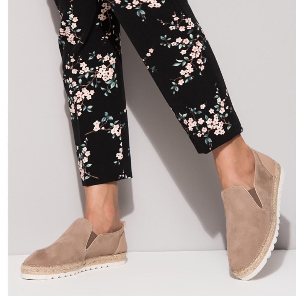 Nine West suede slip on shoes